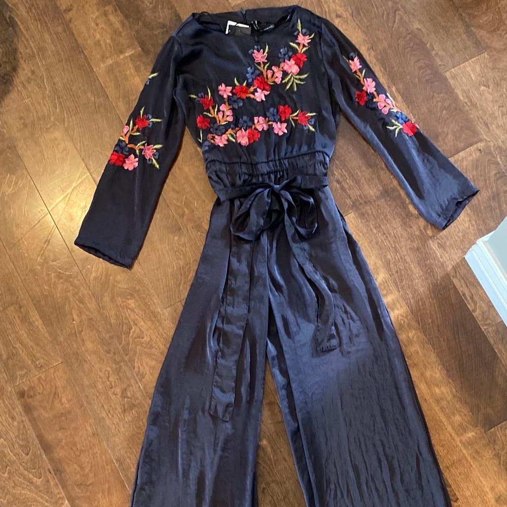 Zara Embroidered Jumpsuit